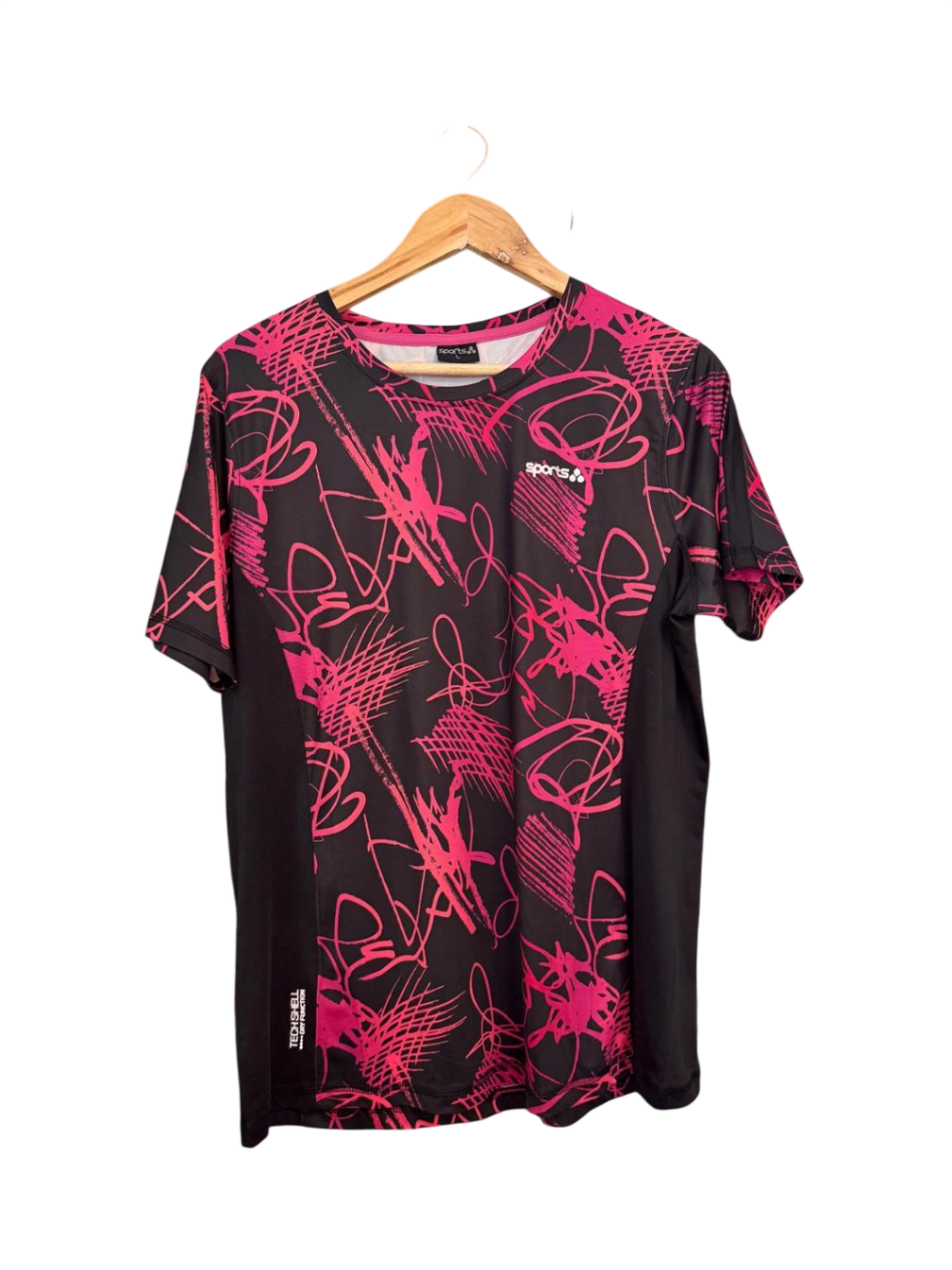 Sport Shirt L Schwarz und Pink