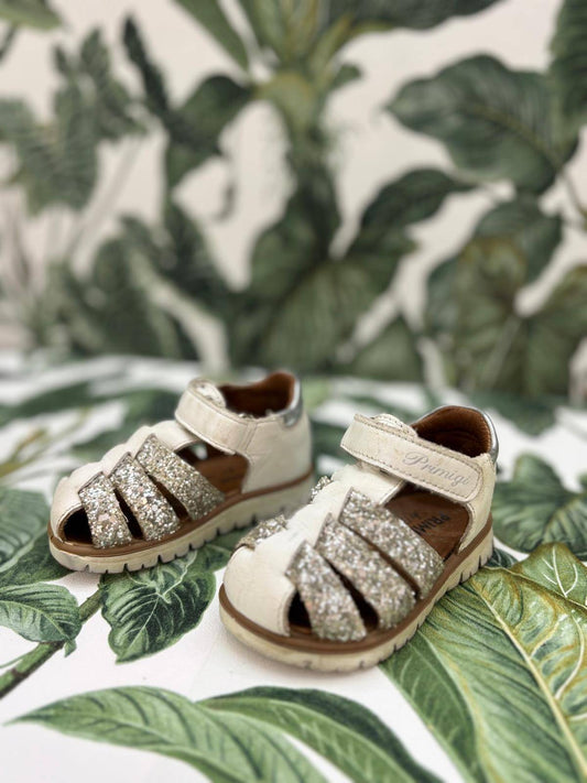 Primigi Schuhe 20 Weiß mit Glitzer Akzenten