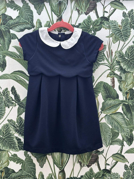 jacadi Baby - Kleid 98 Blau und Weiß