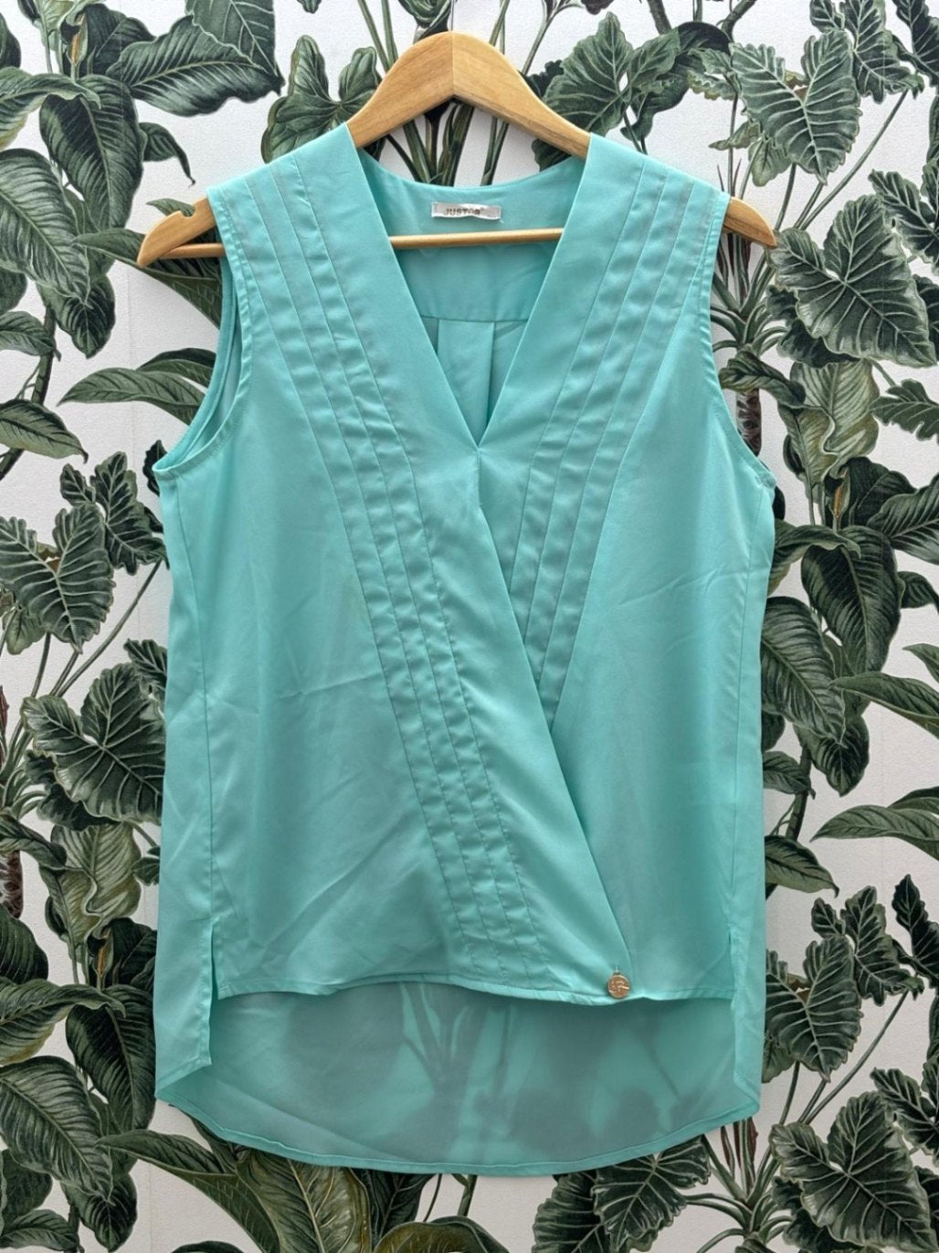Justor Damen - Bluse S Hellblau