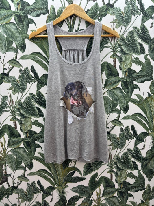 Damen - Top M Grau