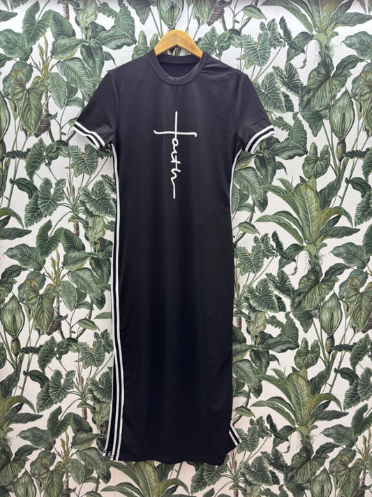 Damen - Kleid L Schwarz