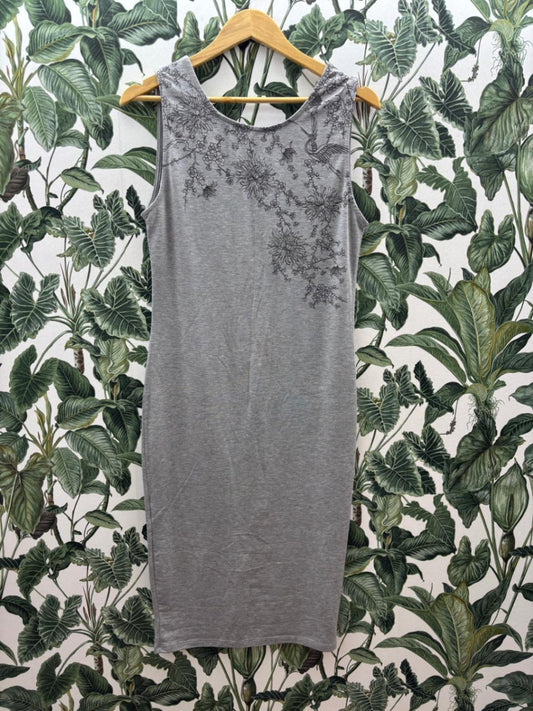 Damen - Kleid M Grau
