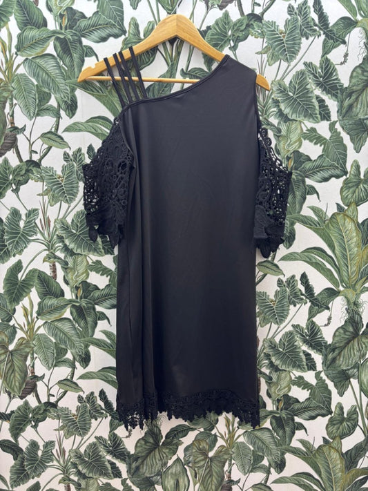 Damen - Kleid XL Schwarz