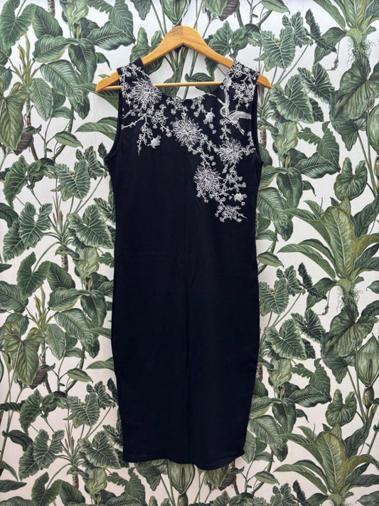 Damen - M Kleid Schwarz und Weiss