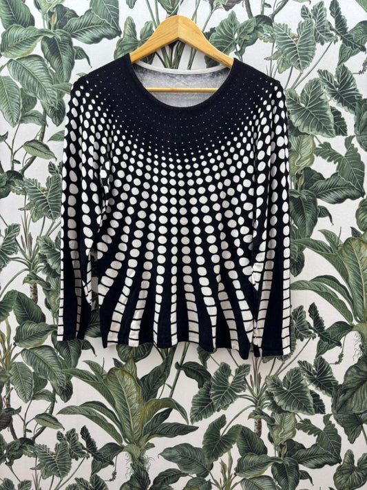 Nicht angegeben Damen - Pullover L Schwarz und Weiß