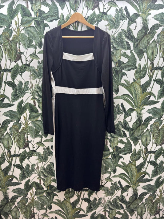 Damen - Kleide XL Schwarz und Weiß