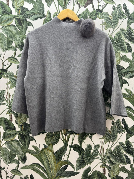 Melody Damen - Pullover&Rock M Grau