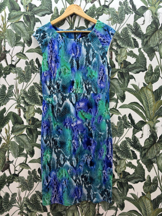 Smashed Lemon Damen - Kleid XL Blau, Grün, Schwarz