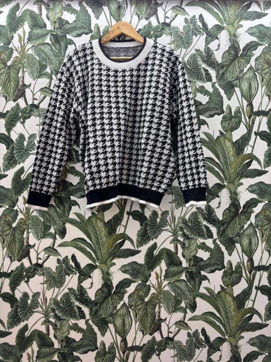 Damen - Pullover XL Schwarz und Weiß