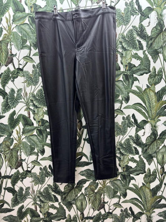 esmar Damen - Kunstlederhose 3XL Schwarz
