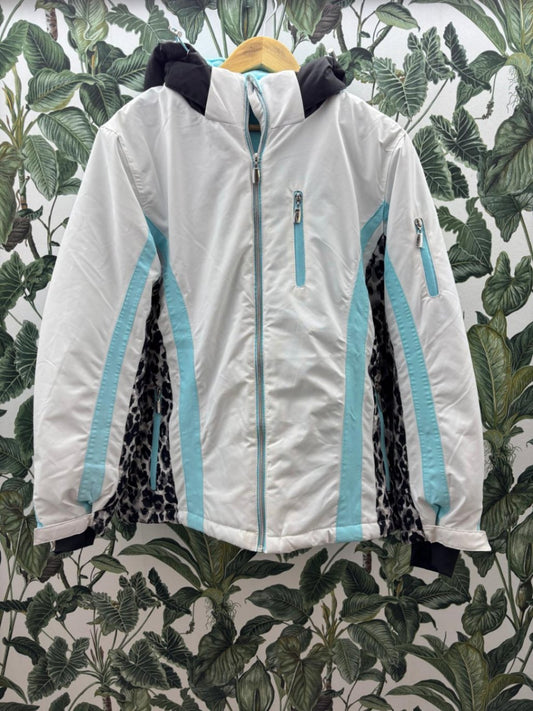 Damen - Jacke 3XL Weiß, Türkis, Schwarz, Hellblau, Leopardenmuster