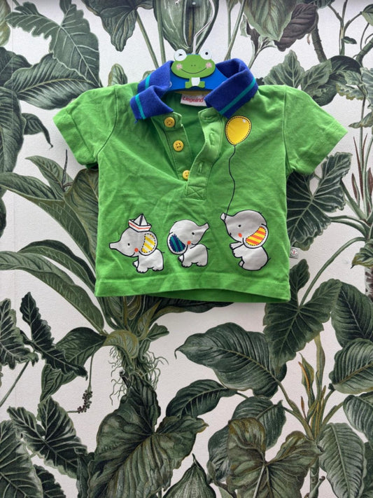 Liegelind Baby Junge - Shirt Elefant 62 Grün