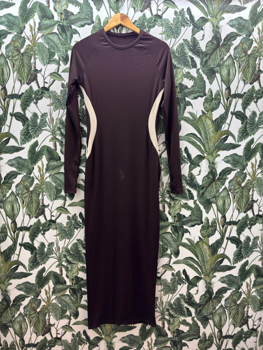 Damen - Kleid XL Dunkelbraun