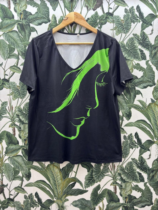 Damen - T-Shirt XL Schwarz und Grün
