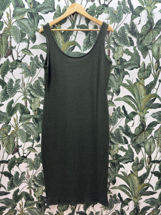Primark Damen - Kleid 2XL Dunkelgrün