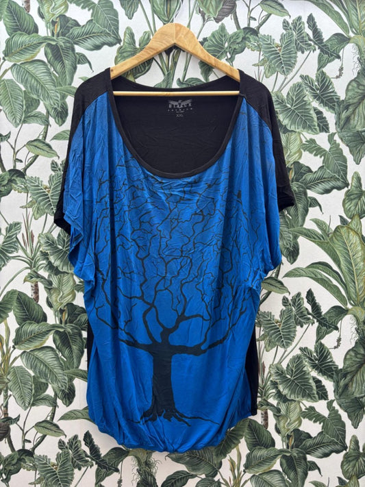 EMP Damen - Top 2XL Blau und Schwarz