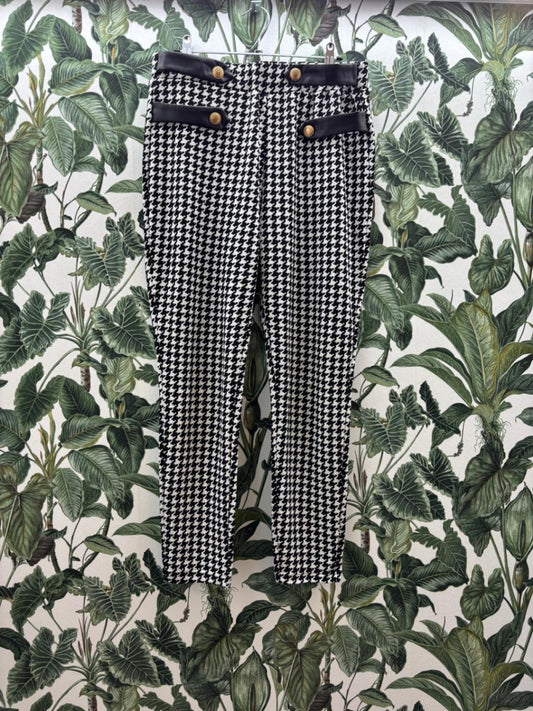 Damen - Hose L Schwarz und Weiß