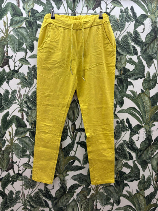 Damen - Hose M Gelb