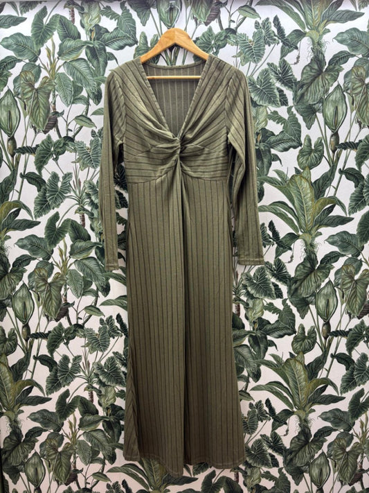 Damen - Kleid XL Olivgrün
