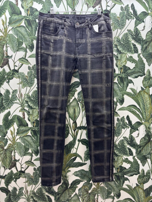 Blue Monkey Hosen 40 Grau und Schwarz