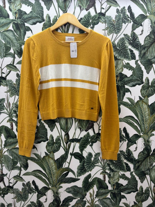 Pacific Republic - PULL&BEAR Damen - Pullover M Gelb