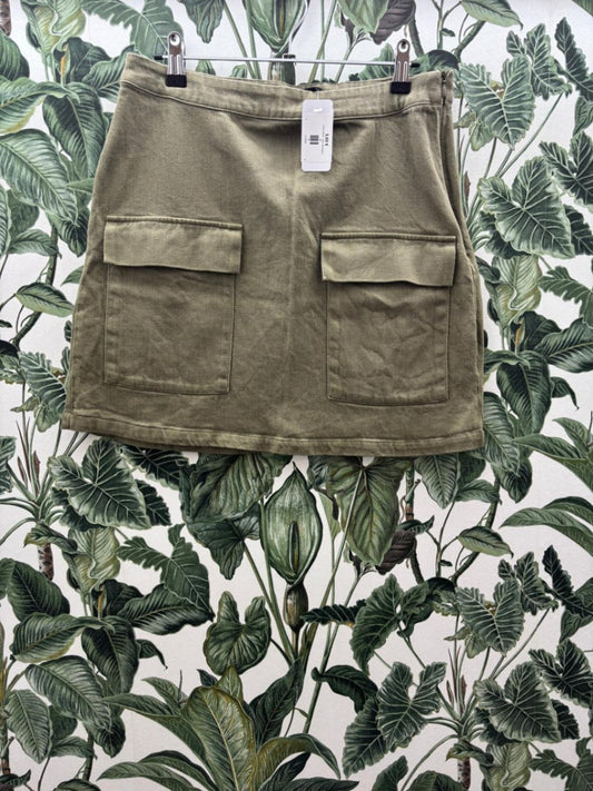 Lindex Damen - Rock 38 Olivgrün