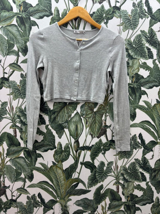 ZARA Damen - Weste XS Grau