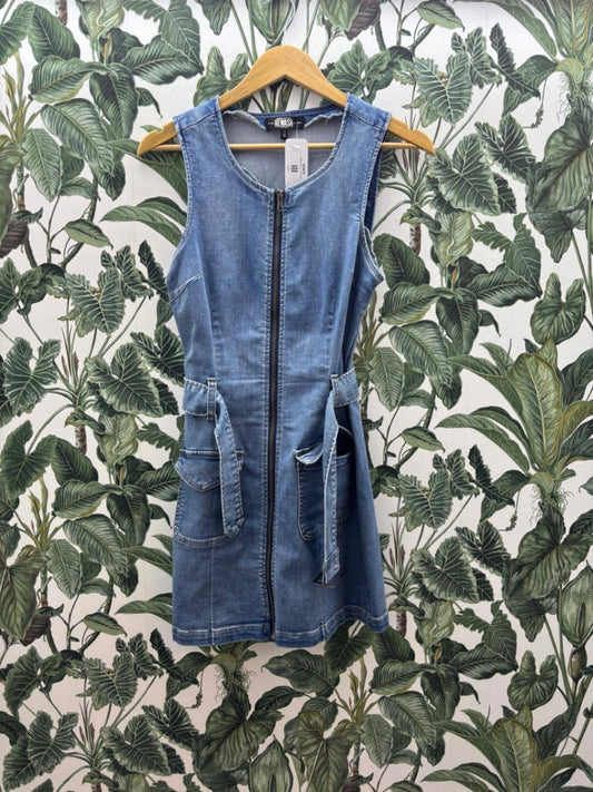 REWASH Damen - Kleider M Blau