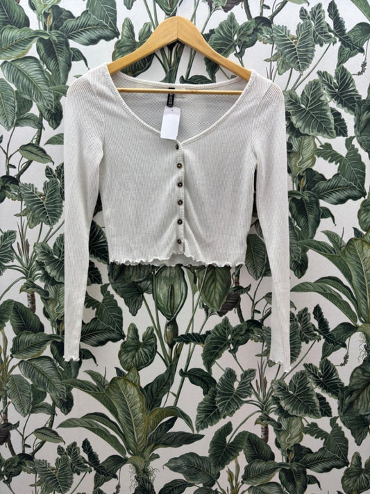 H&M Damen - Weste S Weiß