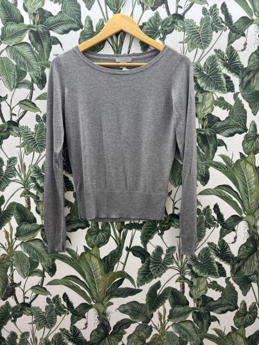 H&M Damen - Pullover M Silbergrau