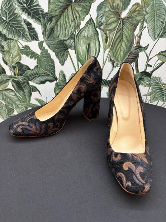 made in Italy Damen - Schuhe 41 Schwarz mit braunen Mustern