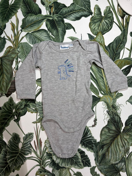Baby - Body 62-68 Grau