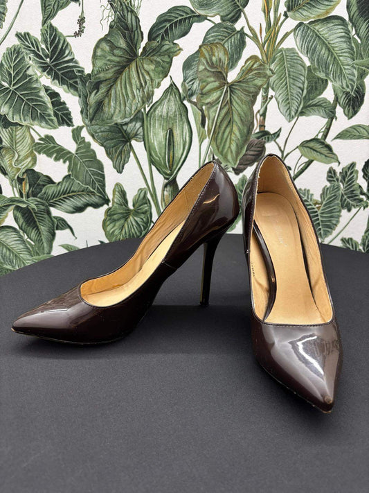 Damen - High Heels 38 Braun - Lack