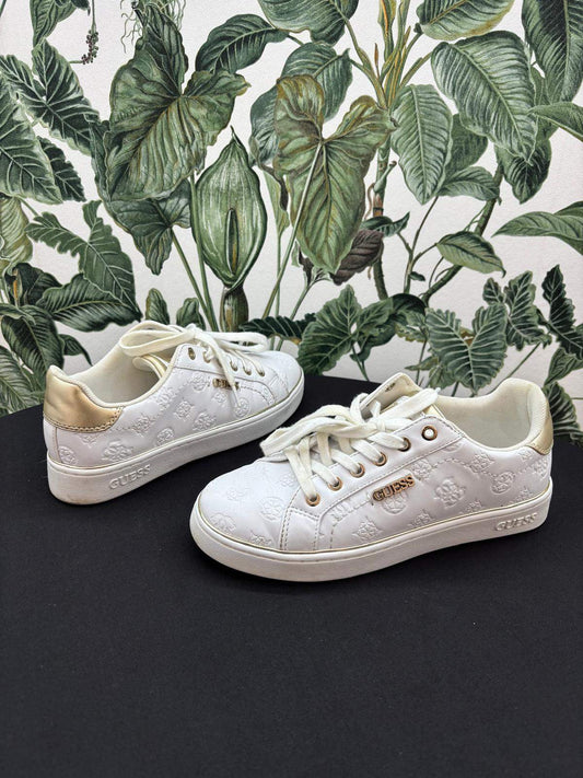 Guess Damen - Sneaker 38 Cremeweiß