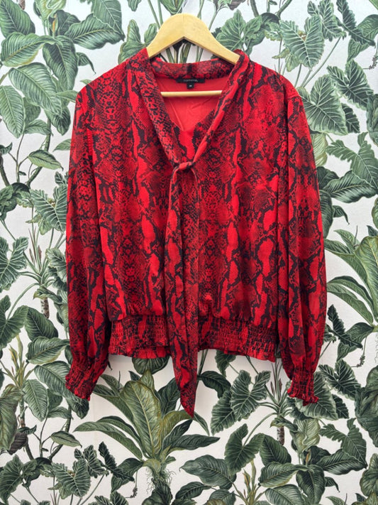 Comma Damen - Bluse M Rot