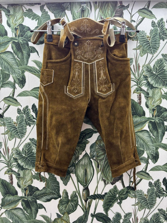 Kitzo Alpen Tracht Lederhose 116 Braun
