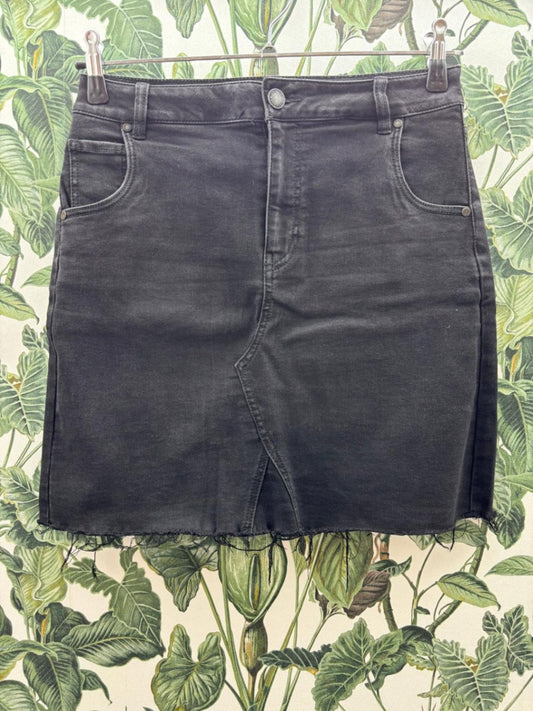 Jeansrock L Schwarz