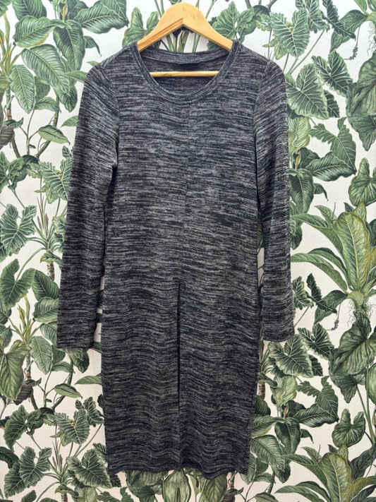 Kleid XS Grau-Schwarz Mix