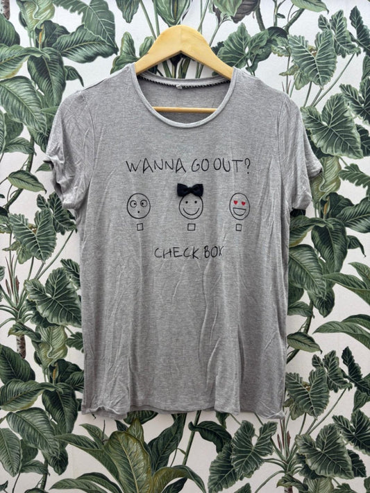 Only T-Shirt L Grau