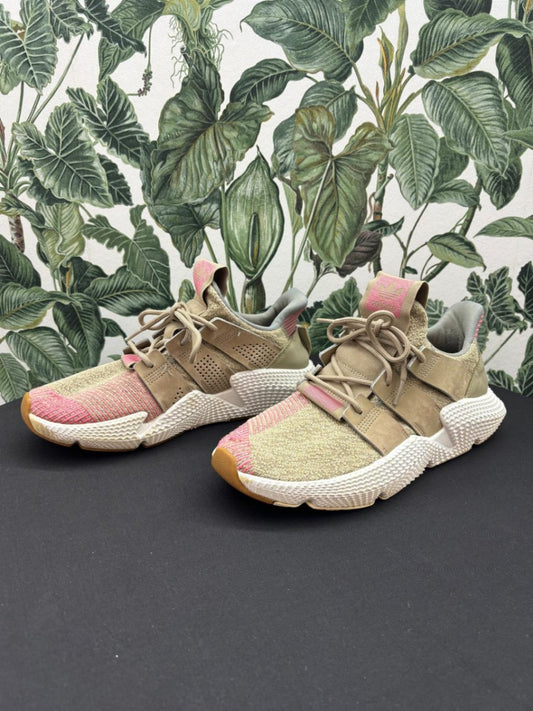 Adidas Turnschuh (ohne Einlage) 43 1/3 Beige, Rosa, Weiß
