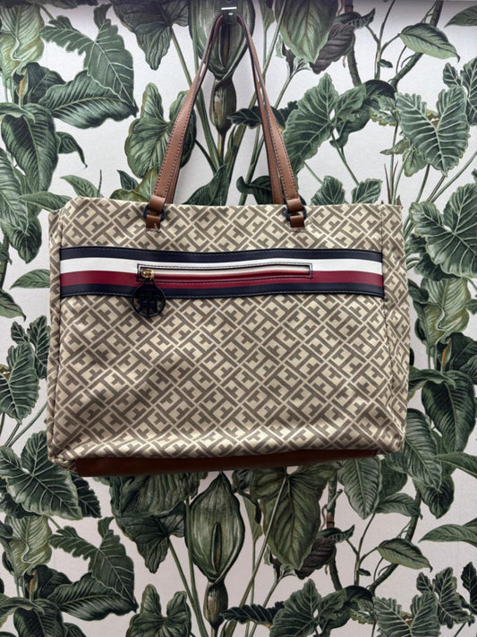 Tommy Hilfiger Handtasche Beige, Blau, Rot