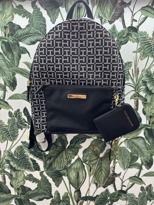 Tommy Hilfiger Rucksack Schwarz und Weiß