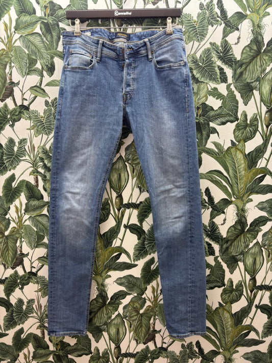 JACK & JONES Jeans Slim/Glenn W33-L36 Blau