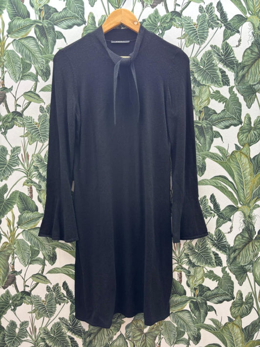 Esprit Wolle Kleid S Schwarz