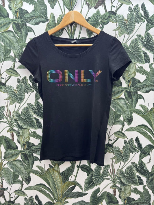 ONLY T-Shirt M Schwarz