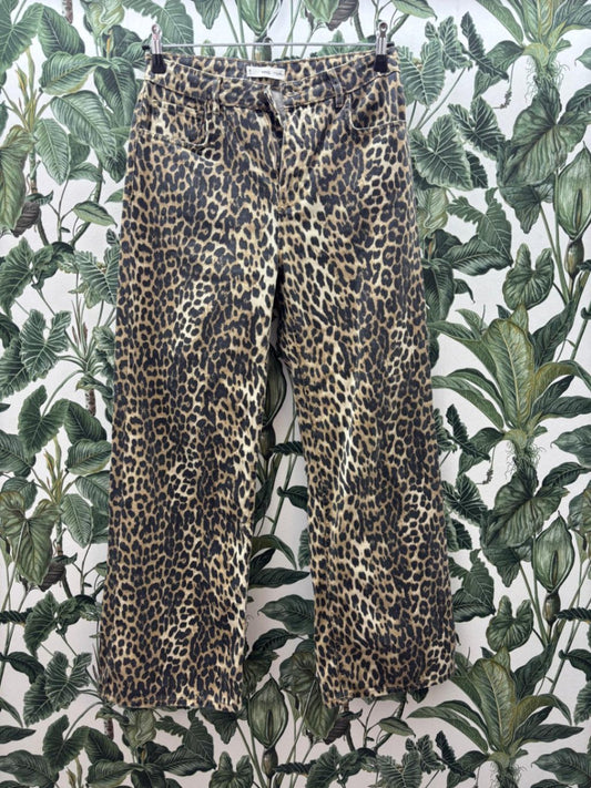 MNG Hose M Braun Schwarz - Leopardenmuster