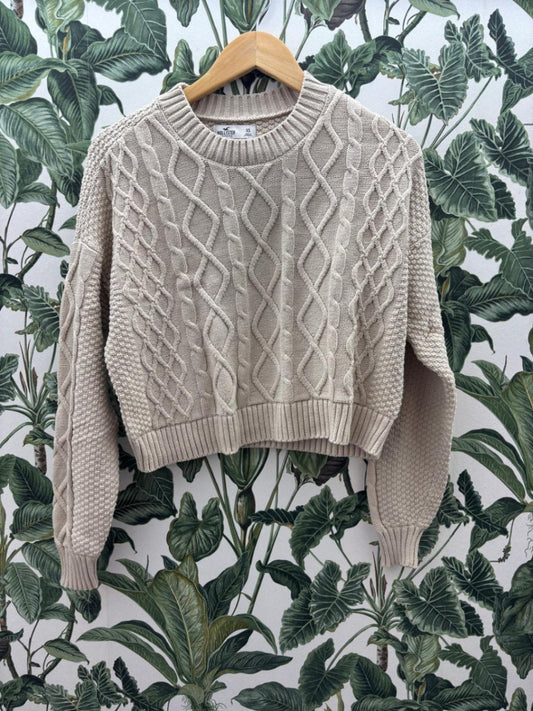 Hollister Wolle XS Beige