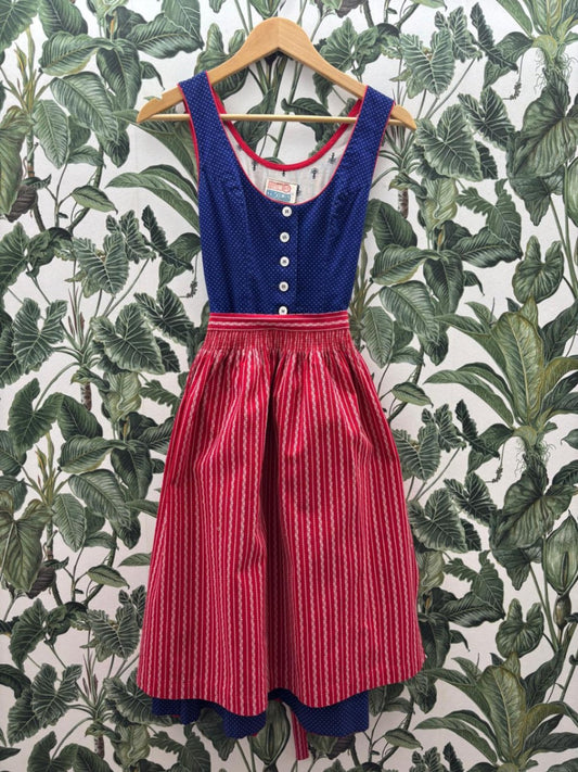 isola Dirndl XS Rot und Blau
