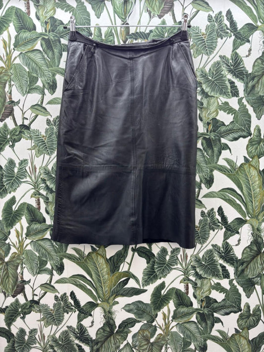 100% Leder Rock M Schwarz